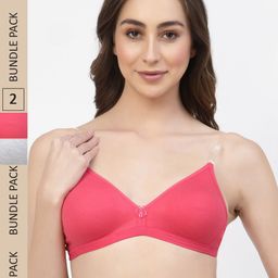 Floret Pack of 2 Cotton Bra-48