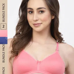 Floret Pack Of 2 Non Padded Seamless Bra-image-50