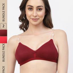 Floret Pack Of 2 Non Padded T-Shirt Bra-picture-26