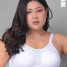 Dollar Missy Plus Size Pack Of 2 Firm Support Cotton Everyday Bra- All Day Comfort-55