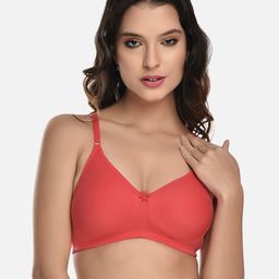 StyFun Cotton Seamless Rapid-Dry Non-Padded Bra LS_Vidya_Bra_Orange_B-58