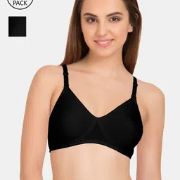 Tweens Solid Black T-shirt Bra Pack of 2-picture-20