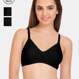 Tweens Solid Black T-shirt Bra Pack of 3-picture-44