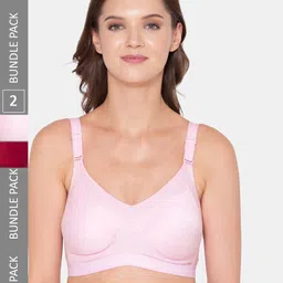 Souminie Pack of 2  All Day Comfort Full Coverage Seamless Cotton Bra-picture-28