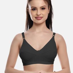 FIMS Women Black & White Pack Of 2 Solid Non Padded Bra-image-70