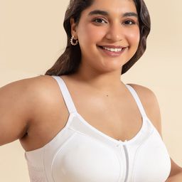 Nykd Everyday Wireless Cotton Bra - Non-Padded Full Coverage with Extra Wide Band Support image 2