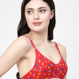 Docare Pack Of 2 Geometric Printed Medium Coverage Cotton Bra image 3