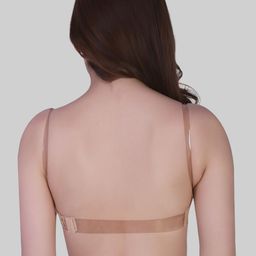 PLUMBURY Half Coverage Underwired Lightly Padded Bandeau Bra with Side Bone image 4