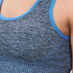 PLUMBURY Self Design Seamless Full Coverage Super Support Workout Bra With All Day Comfort image 2