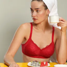 Vero Moda Intimates Red Solid Bra-picture-16