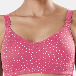 Sonari Set of 2 Coral Red Abstract Bra image 4