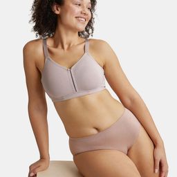 Jockey Wirefree Non Padded Cotton Full Coverage Plus Size Bra with Broad Wings-ES27 image 4