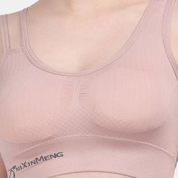 Amour Secret Set Of 3 Blue & Pink Lightly Padded & Non Wired Solid Bra image 4