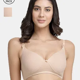 Inner Sense Organic Cotton Antimicrobial Feeding Sustainable Bra (Pack of 2)-picture-12