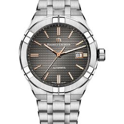 MAURICE LACROIX Men Printed Dial & Silver Toned Stainless Steel Bracelet Style Straps Analogue Automatic Watch-4
