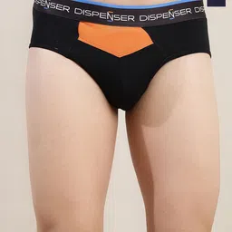 DISPENSER Pack Of 2 Ultrasoft Anti-Microbial Basic Briefs S3-Brief-Black-Blue-M-picture-7
