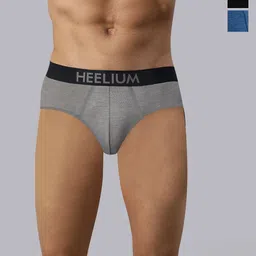 Heelium Men Pack of 3 Oduor Free Stretchable Bamboo Brief-picture-19