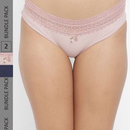 N-Gal Women Pack Of 2 Lace Hipster Briefs-picture-21