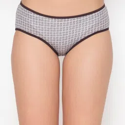 Clovia Women Grey Printed Mid-Rise Hipster Briefs-image-66