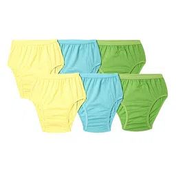 JON Girls Pack Of 6 Assorted Cotton Hipster Briefs-image-24