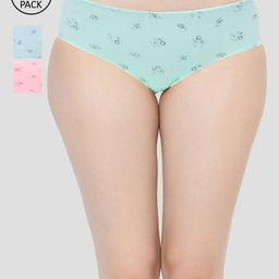 GROVERSONS Paris Beauty Women Pack Of 3 Assorted Cotton Bikini Briefs 500LC-image-74