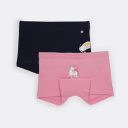 Van Heusen Girls Pack Of 2 Assorted Graphic Printed Boyshorts Briefs-picture-43