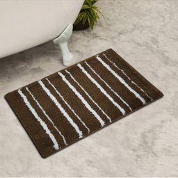 Home Centre Set of 2 Brown Striped Bath Mat-image-38