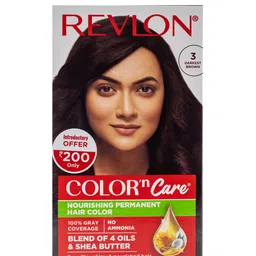 Revlon Color n Care Nourishing Permanent Hair Colour with Shea Butter - Darkest Brown 3-10