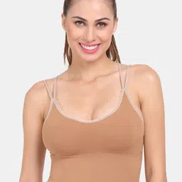 Amour Secret Brown Lightly Padded Dry fit Sports Bra-image-33