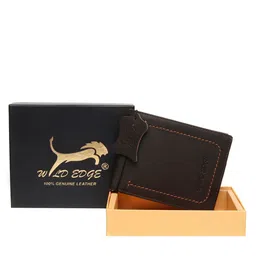 WILD EDGE Men Brown Leather Two Fold Wallet-image-54