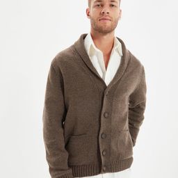 Trendyol Men Brown Cardigan-image-51