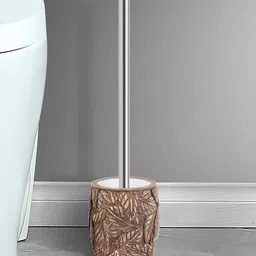OBSESSIONS Brown Textured Toilet Brush Holder-image-39