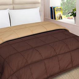 RF RELAXFEEL Beige & Brown Ethnic Motifs Heavy Winter 233 GSM Single Bed Comforter-image-48