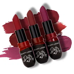MATTLOOK Set of 3 Date Me Long Stay Matte Finish Lipstick - Nudes & Browns LS-35-04-8