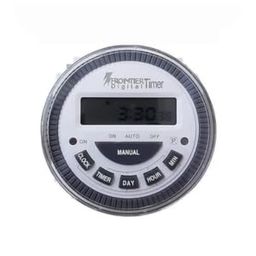Quick Sense TM-619 12V DC Controller Programmable Digital Timer with Insulated Connecting Thimbles (White and Grey) image 1