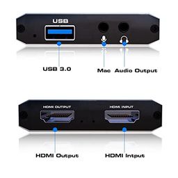 Etzin Capture Card, HDMI Audio Video Capture Card, 1080P 60FPS Video Recorder Capture Device Converter with Mic Input & Audio Output and 4K HD Loop-Out Work with Nintendo Switch/PS4/DSLR/OBS-(EPL-800HVC-02) image 3
