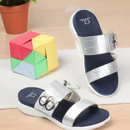 Carlton London Block Sandals with Buckles-16