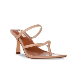 London Rag Nude-Coloured PU Party Heels-image-26