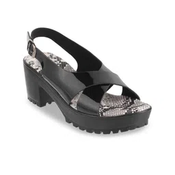 Metro Block Heels with Buckles-40