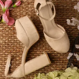 Truffle Collection Suede Mules Heels-73