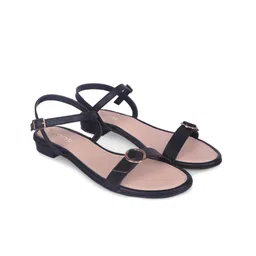 DressBerry Women Open Toe Flats With Buckles-6