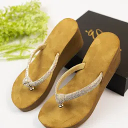 THE WHITE POLE Embellished Round Toe Platform Heels-picture-8