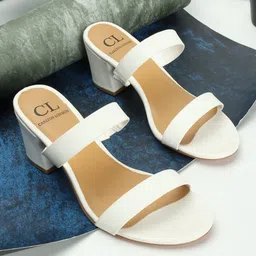 Carlton London Open Toe Block Heels-21