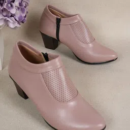 Mast & Harbour Women Textured Block Heeled Regular Boots-23