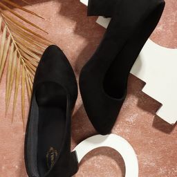 Denill Pointed Toe Block Heel Pumps-22