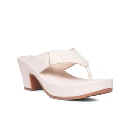 Bata PU Block Mules with Buckles-image-98