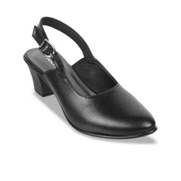 Mochi Textured Block Pumps With Buckles-8