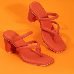 Lavie Open Toe Block Heels-45