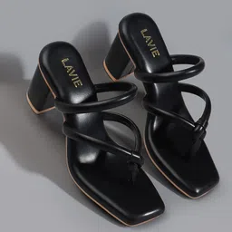 Lavie Open Toe Block Heels-14