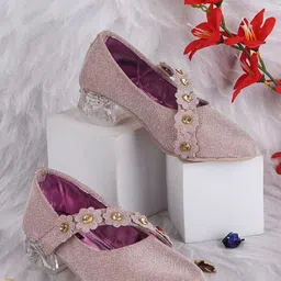 BAESD Girls Embellished Block Heeled Pumps-40